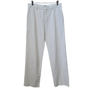 Banana Republic Men’s Linen Blend Straight Fit Chino Pants 31x32 Khaki Beige
